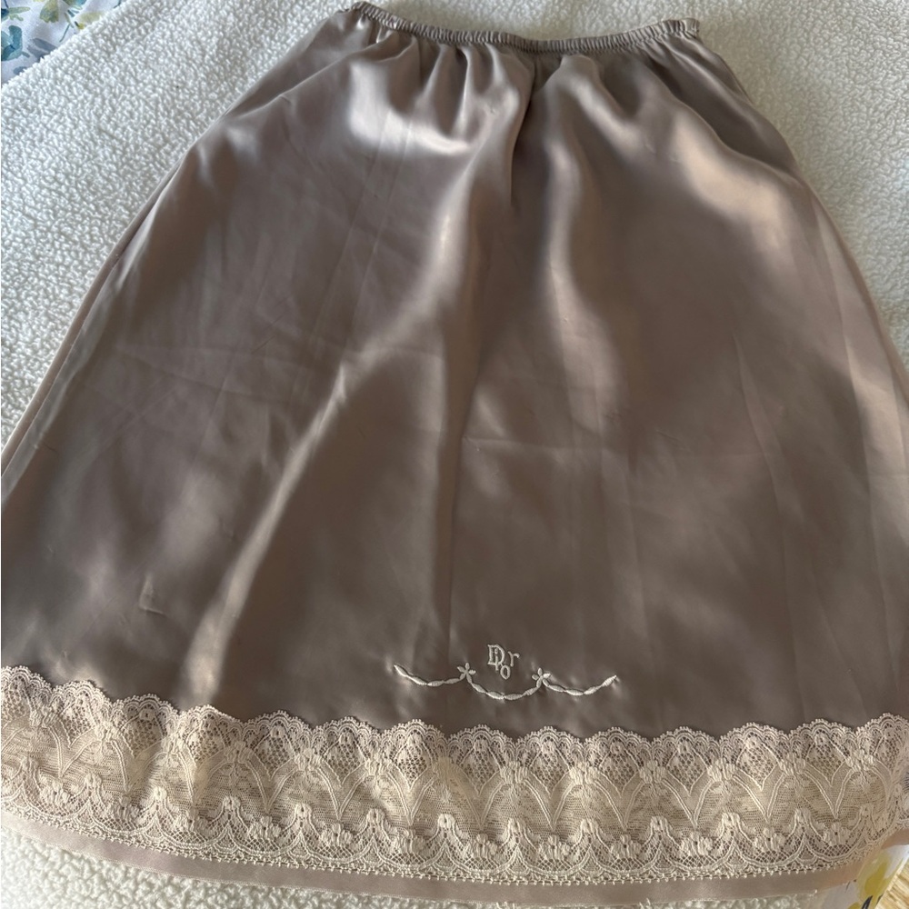 Dior Beige Satin Slip